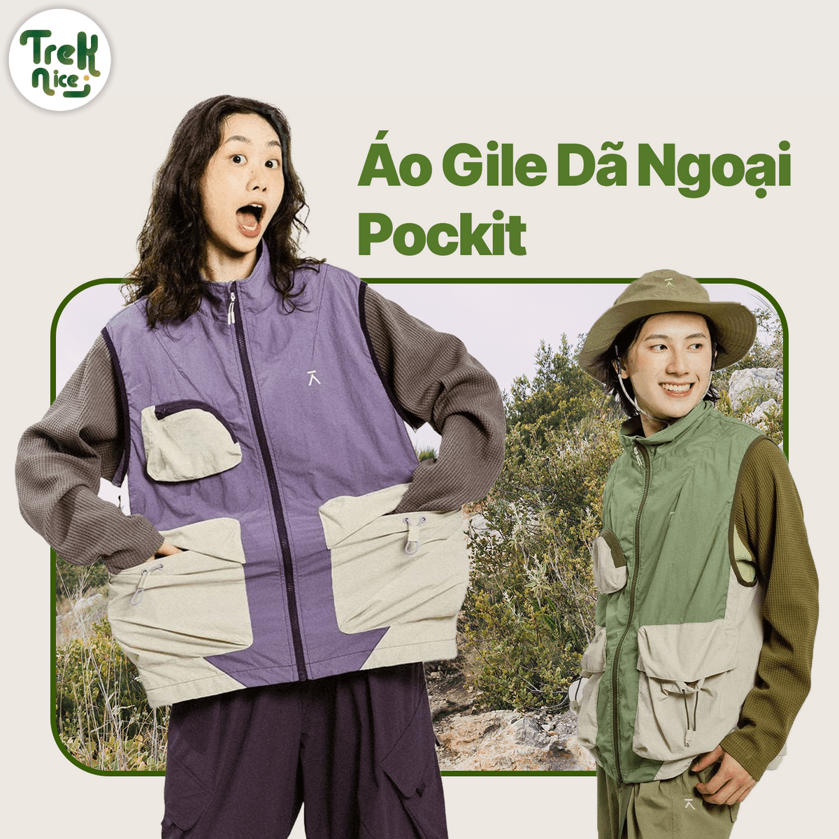 Áo Gile Dã Ngoại Pockit