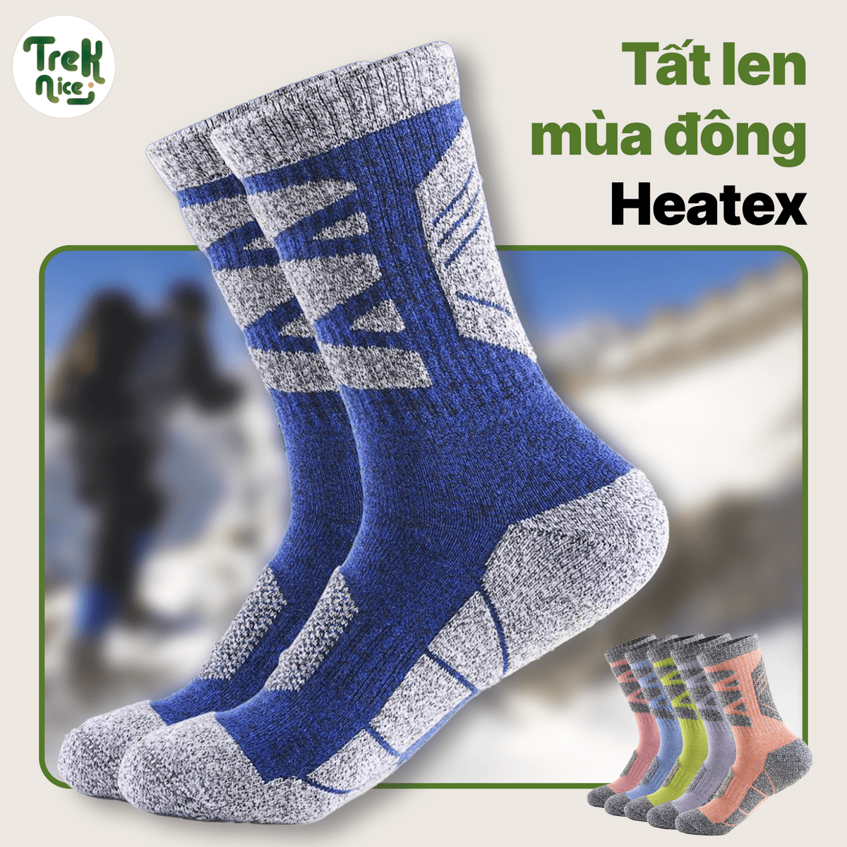 Tất len mùa đông Heatex - ấm áp, thoải mái, tối ưu từng hoạt động
