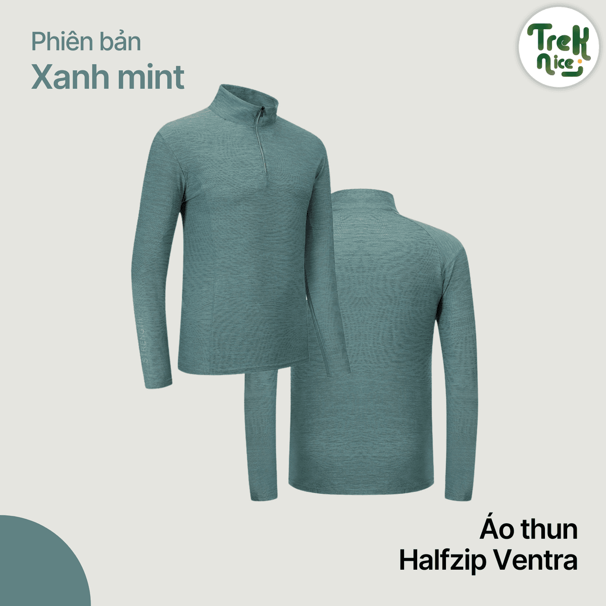 Áo Halfzip Ventra mùa hè Nam - Nhẹ , thoáng khí, mau khô