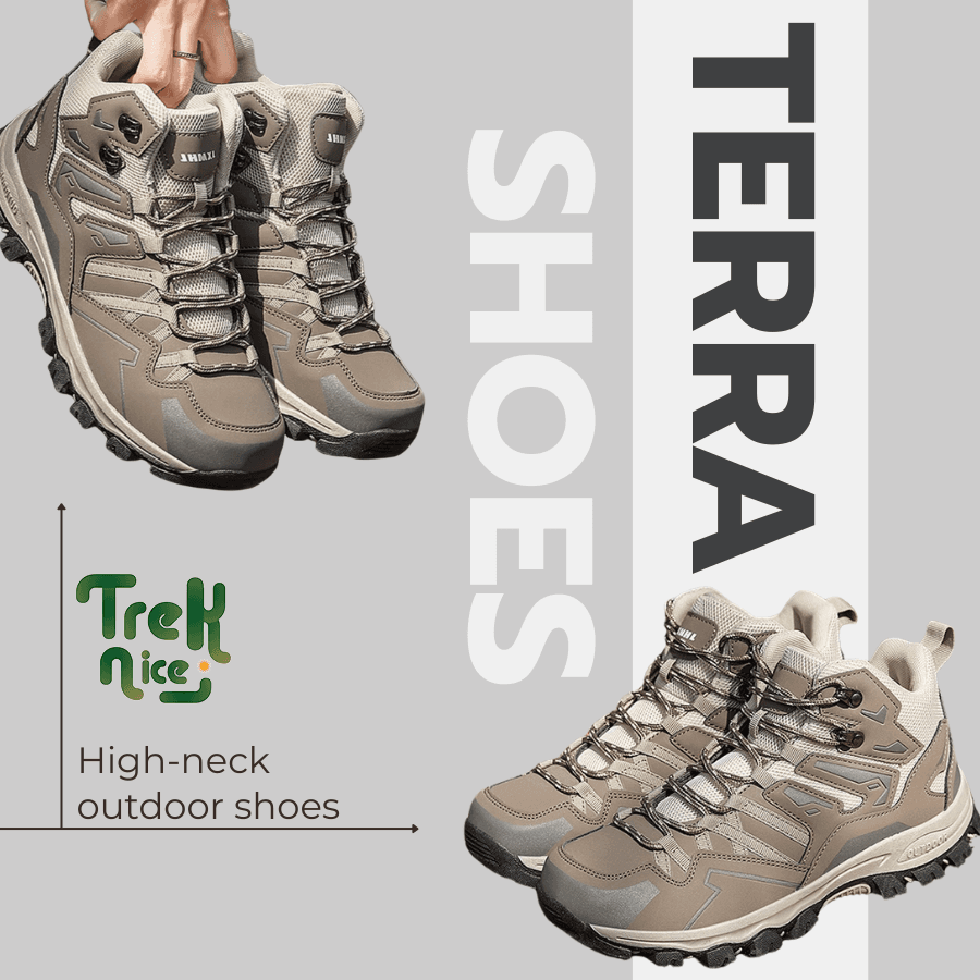 Giày Terra Shoes cổ cao, chống nước, siêu nhẹ – bảo vệ chân tối đa, chinh phục mọi địa hình