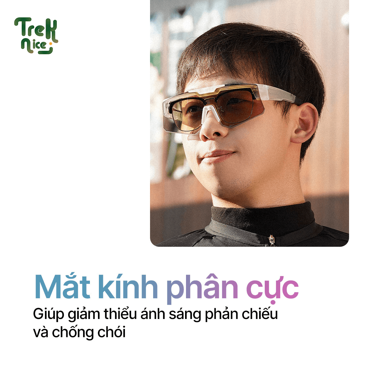 Kính mát phân cực, đổi màu ARUNU - kính bọc ngoài kính cận