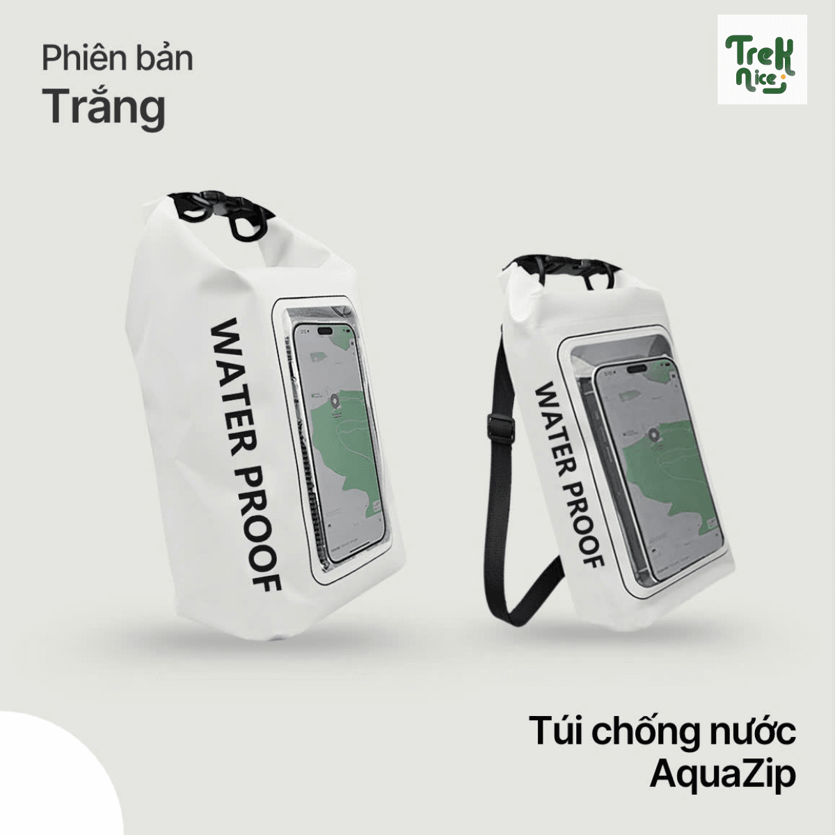 Túi chống nước AquaZip - quai chéo 2L/5L, nhỏ gọn, chống thấm