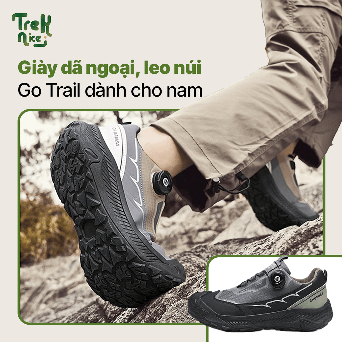 GIÀY GO TRAIL – CHỐNG NƯỚC NHẸ, VƯỢT ĐỊA HÌNH, VỮNG BƯỚC CHÂN